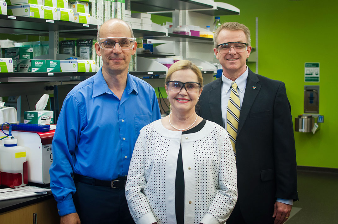Portrait of group in lab