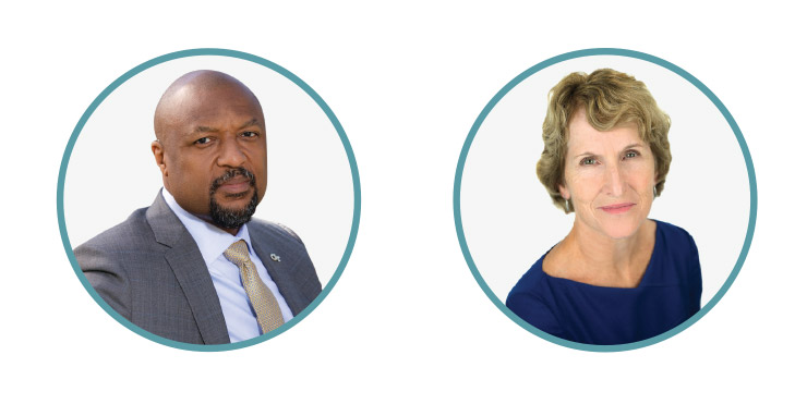 Deans Charles Isbell and Susan Lozier